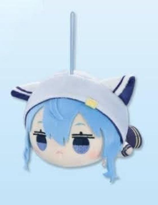 Hoshimachi Suisei Lying Down Mini Mascot Hololive Plush Toy Cat Ear Hoodie Official Ver.