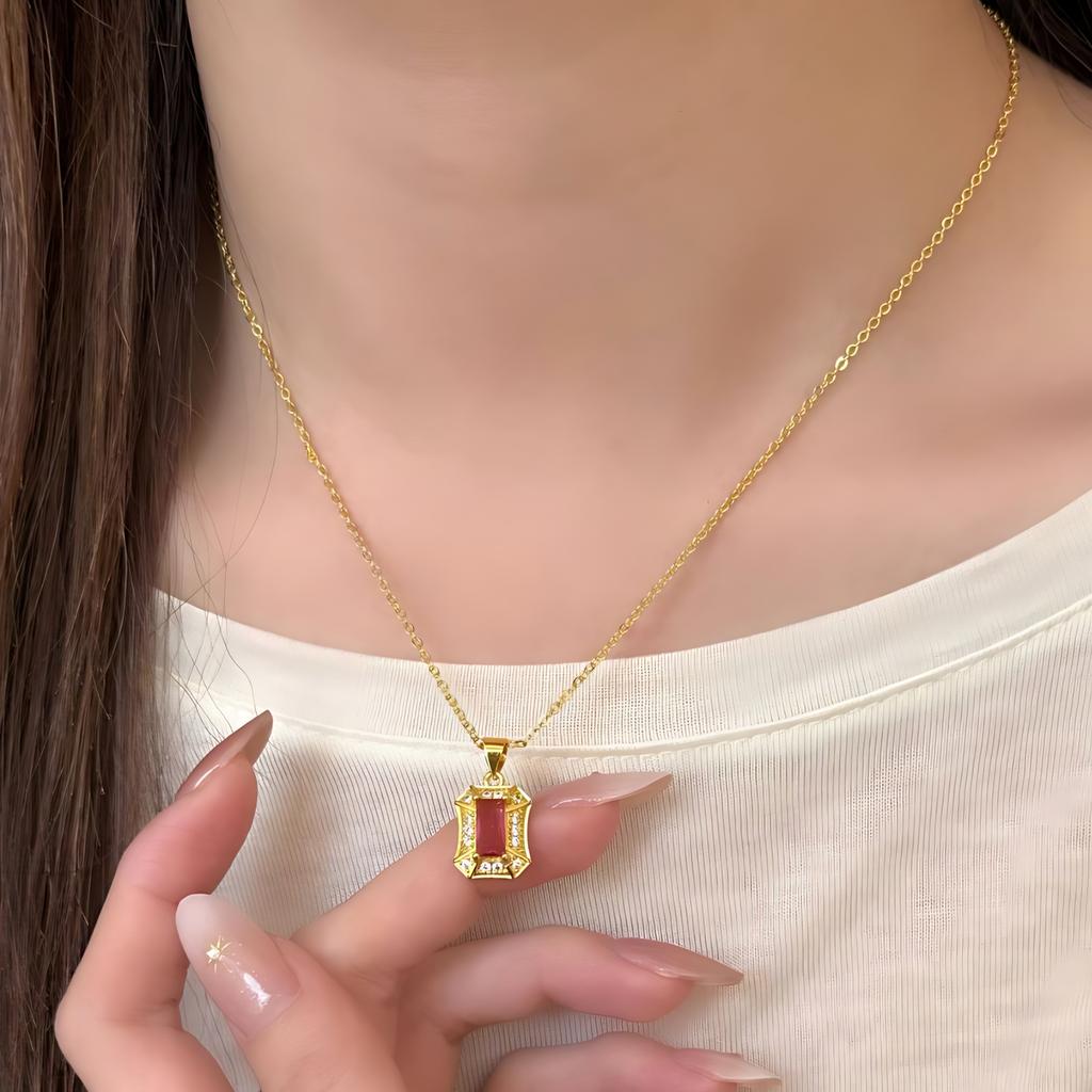 925 Silver Bead Geometry Necklace for Women Girl Korean Design Versatile Choker Jewelry Dropship