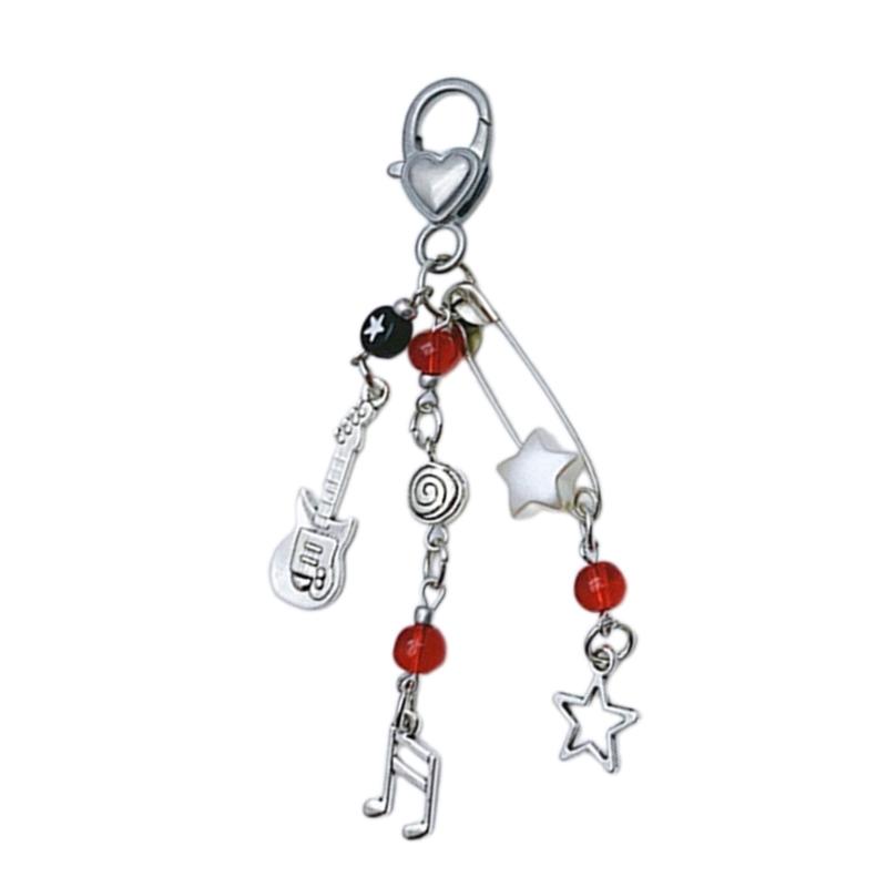 Strawberry Pendant Keychain Delicate Fruit Pendant Keyring Mobile Phone Pendant Strap Lanyard DIY Backpack