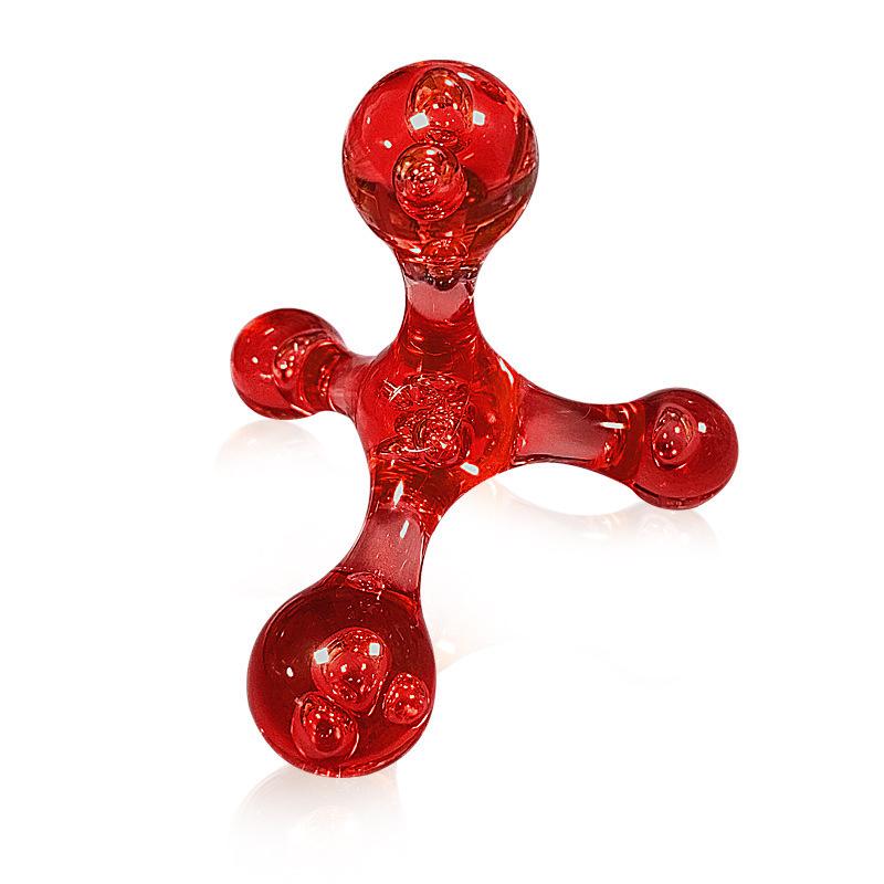 Handheld Crystal Acupressure Roller for Neck, Back, Shoulder, and Sole Massage