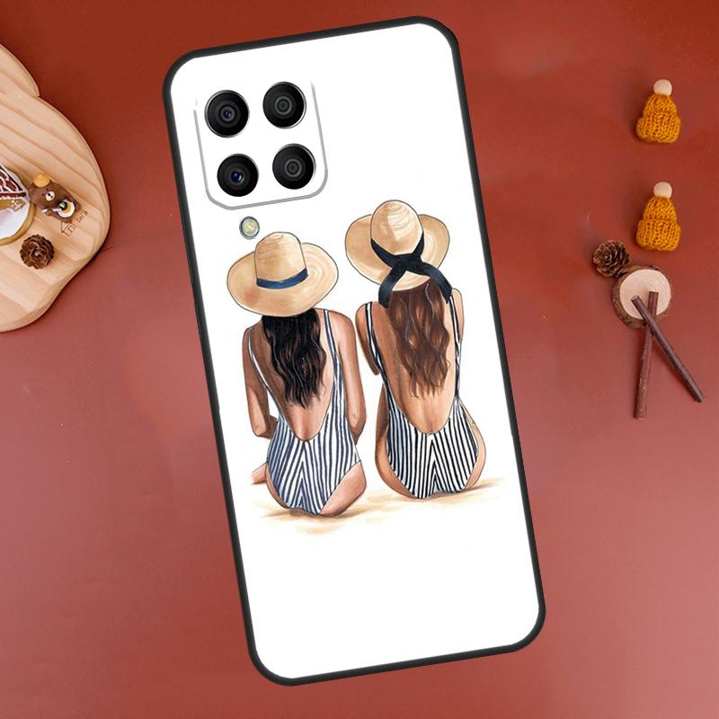 Best Friends BFF Matching Case For Samsung Galaxy M15 M35 M55 M11 M14 M34 M54 M31 M13 M53 M51 M12 M32 M52 M16 M36 M56