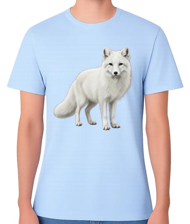 Arctic Fox  T-Shirt Realistic Wildlife Animal Graphic Unisex Tee XS