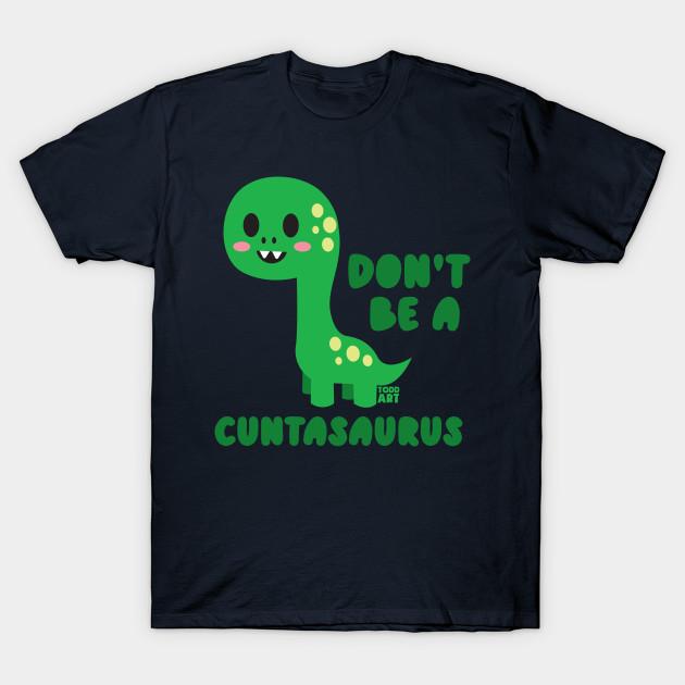 Men Black Print T-shirt Cuntasaurus No-Cut Transfer Paper Print Cotton Tshirt M