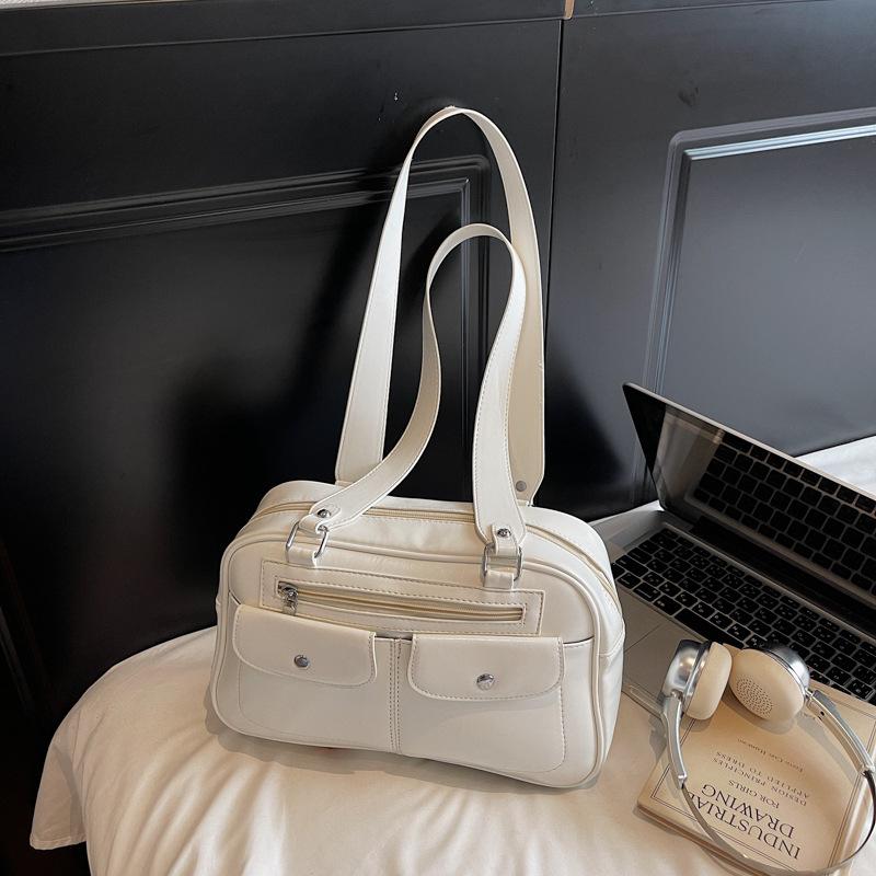 High-value fashionable retro women's bowling bag 2025 new popular messenger bag fashionable shoulder bag