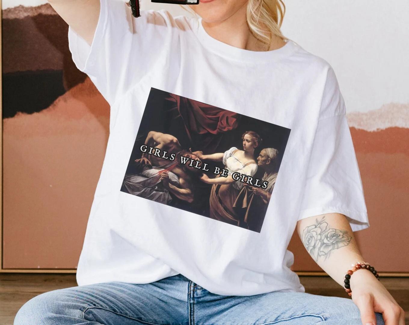 Judith Beheaded Holopenius Angry Feminist Tshirt Fun Feminist Tshirt Womens Rights Tshirt Caravaggio S