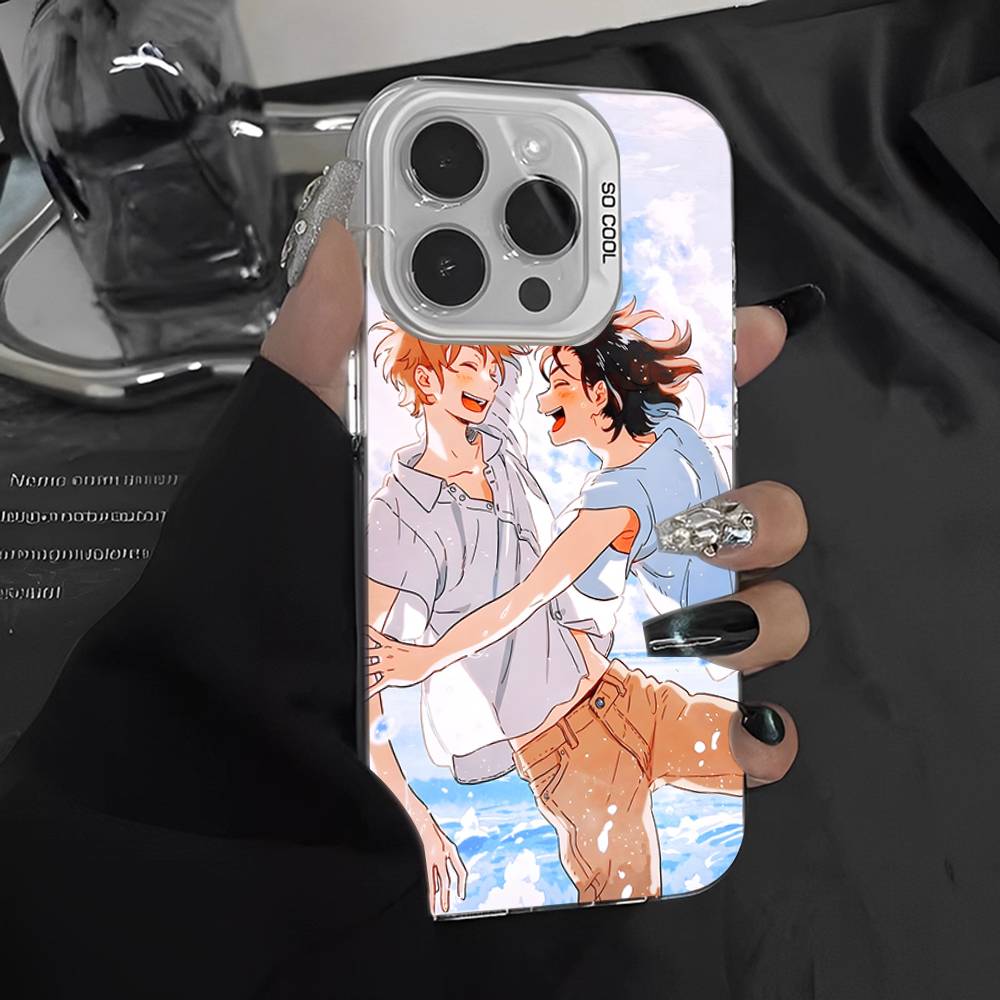 Anime Movie Umibe No Etranger Phone Case For IPhone 16 15 14 13 12 11 17 Pro MAX Plus Pro Matte Shockproof Cover