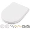 Abattant WC - HIMIMI - Universel - Plastique Antibactérien - Fermeture Amortie - 170 Kg