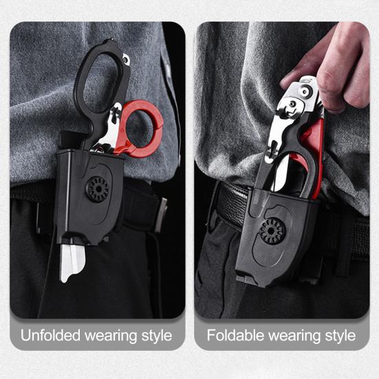 Notfallschere Taschenfaltbare Schere Kompaktes Design Tragbar Multifunktional Traumaschere