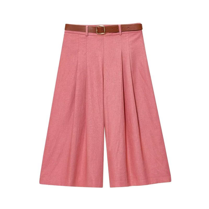 Kaslead New Women Clothes Western Style Hidden Button Short Vest Middle Pants 7968333 8147333