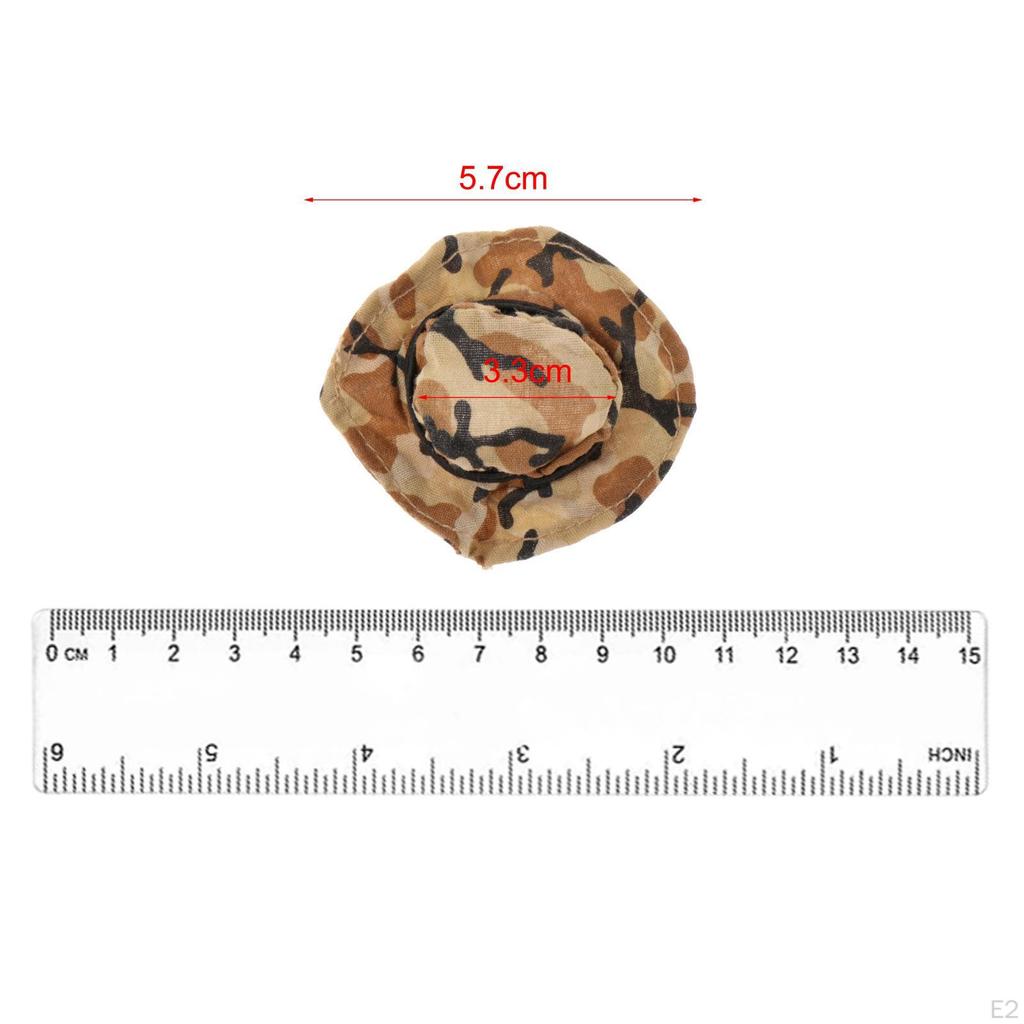 1/6TH Scale Hat Model Doll Decor Accessories Costume Retro Round Brim Male Figure Cap