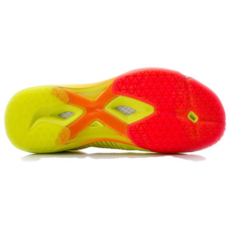 Li Ning Raid Rebound Cushioning Breathable Slip Resistant High top Badminton Shoes Unisex Fluorescent Bright Green AYAN015-4