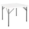 Folding Square Table - Bolero - White - 2 People - Metal - High-density Polyethylene