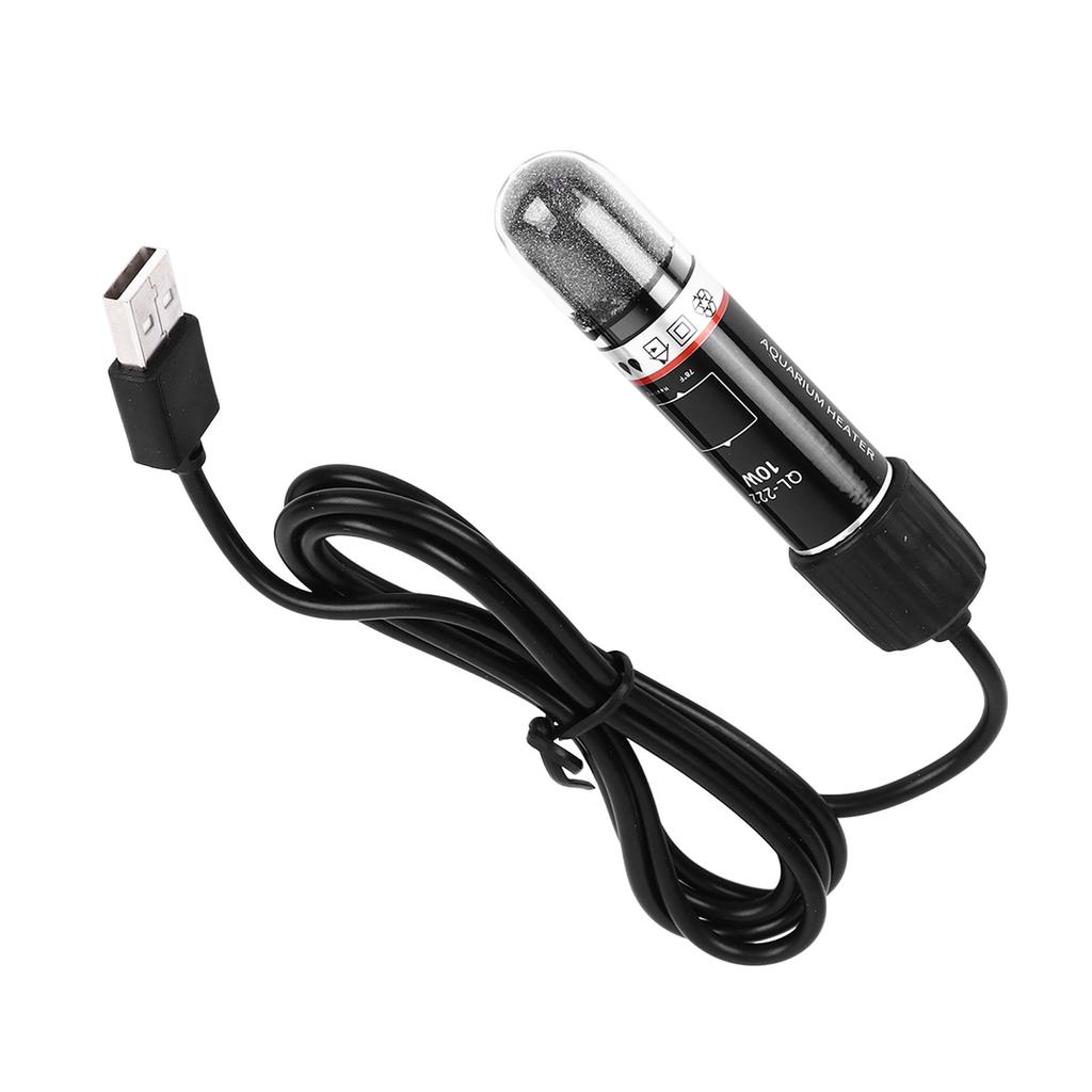 Small Aquarium Heater USB Heating Submersible Fish Tank Heater Low Voltage Constant Temperature