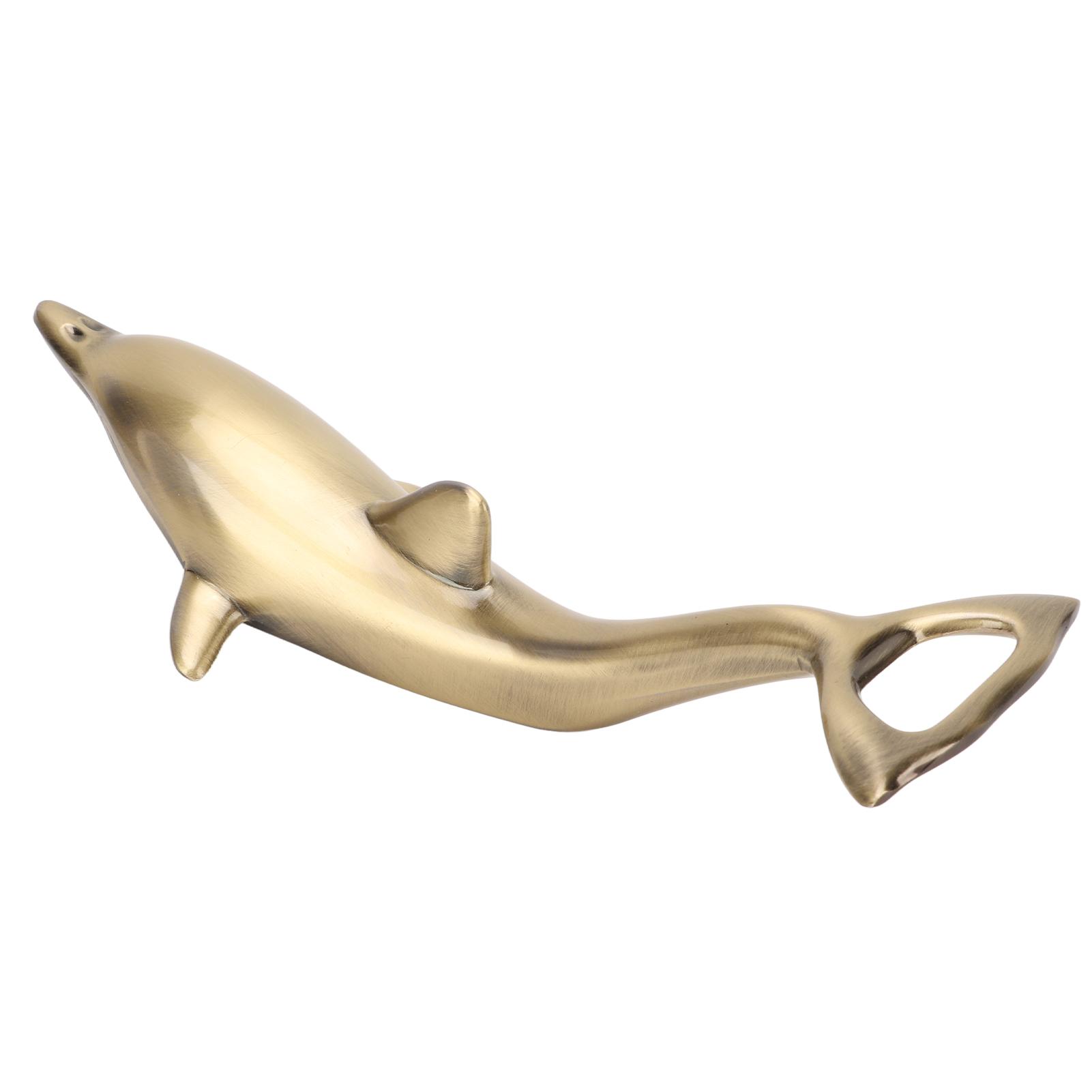 

Bottle Opener Exquisite Dolphin Shape Rust Resistant Anti Slip Grip Small Size Bottle Can Opener Corkscrew