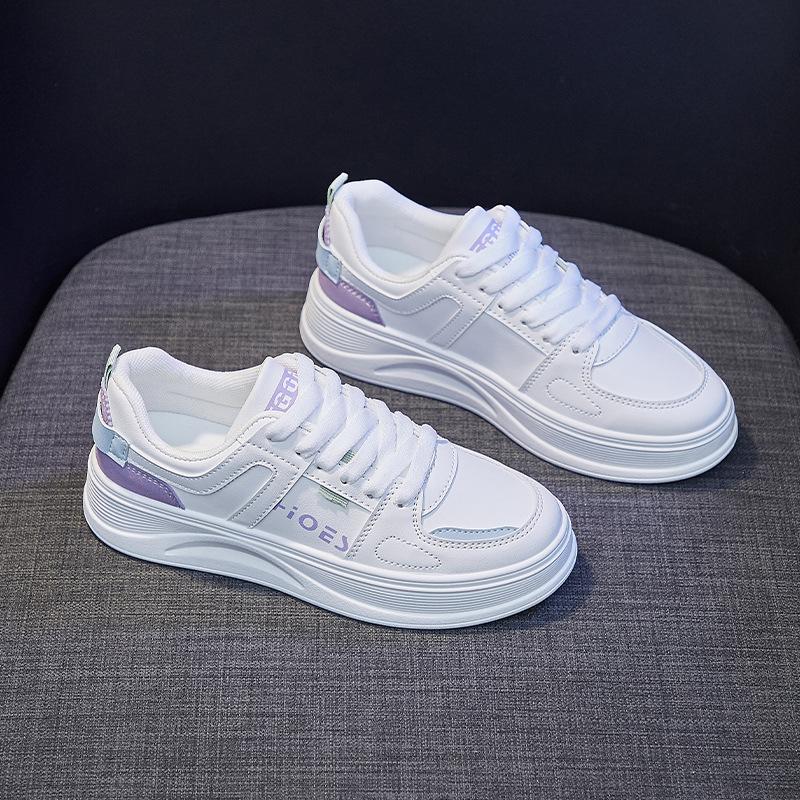 2021 Fall White Shoes Women's Sneakers Trend Running Shoes Fitness Sports Shoes