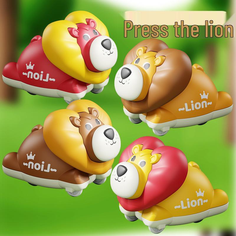 Custom Children s Cartoon Press-to-Go Toy Car - Cute Pet Shape for Boys and Girls Kindergarten Gift