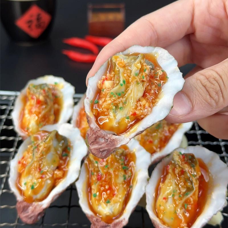 Simulated Oyster Fans Scallop Fake Food Seafood Model Barbecue Props Food Showcase Kids Toy Home Decoration