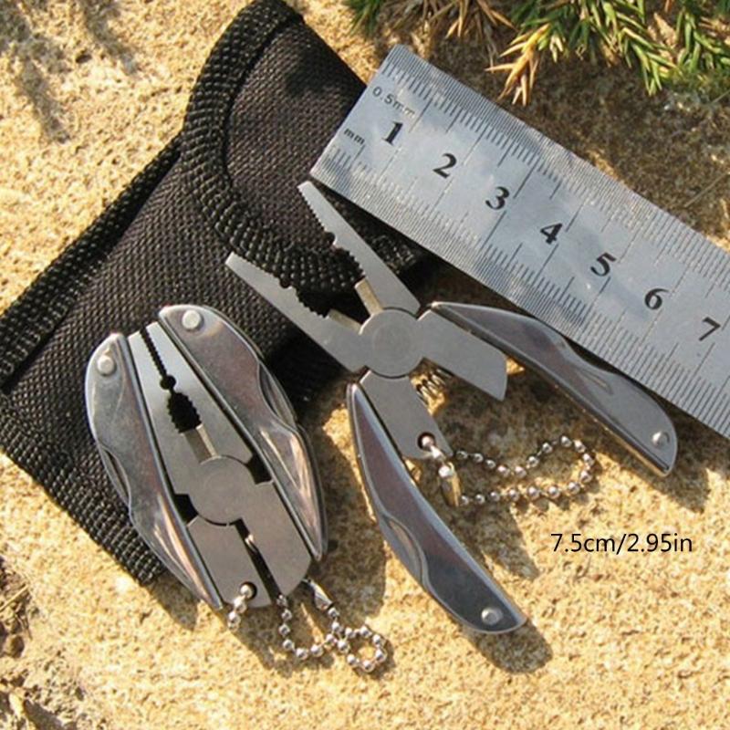 Multifunctional Folding Pliers Portable Multifunctional Turtles Back Pliers Pocket MultiTool With Sheath for Camping