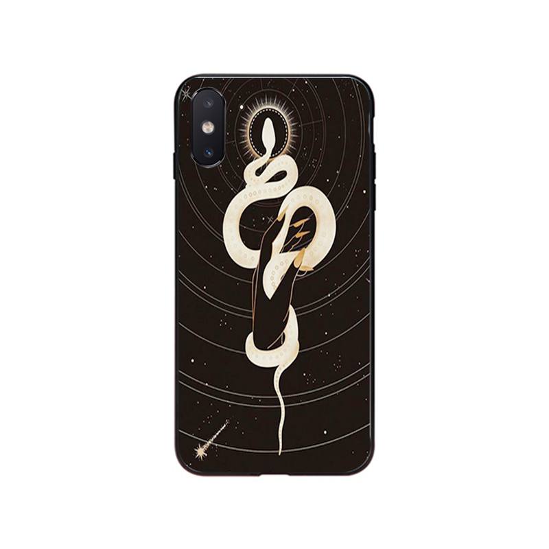 Animal The Snake Flower Phone Case for Iphone 13 12 11 Pro Max 13 12mini XS MAX X XR SE2 8 7 Plus Case