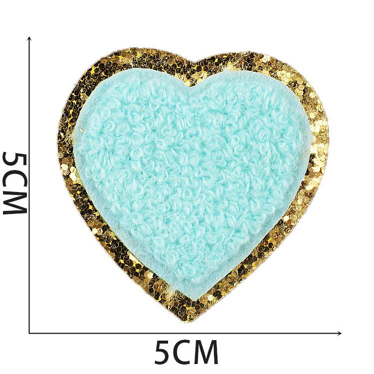 New Embroidery Cloth Sticker Rainbow Patch Sticker Love Smiley Face Computer Embroidery Chapter Boy Bag Decoration Towel Embroidery Shell