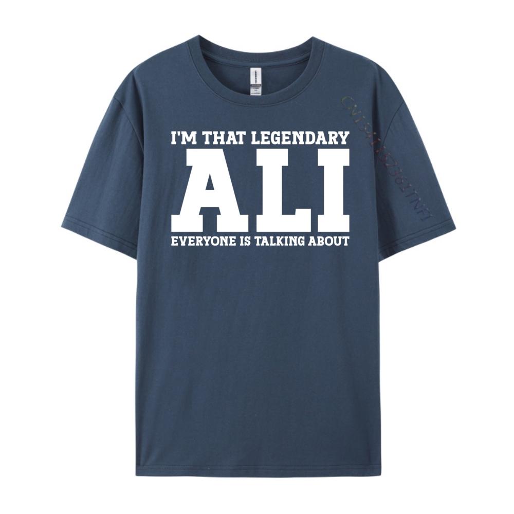 Ali Personal Name Ali Black Graphic Tees Limited Time Special Camisetas Luxury Designer Mans Short Sleeve Tee