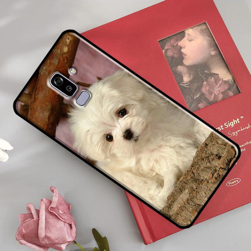 Maltese Dog Puppies Case For Samsung Galaxy J7 J5 J1 J3 2016 A3 A5 2017 A6 A7 A8 A9 J8 2018 J4 J6 Plus Coque