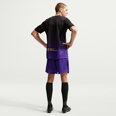 Bas de Football Nike X FC Barcelone pour Homme Homme Violet Terrain/Noir/Noir