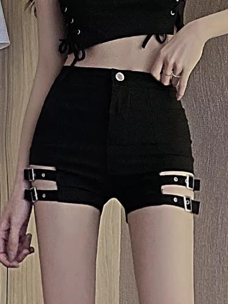 2024 Spring High Waist Black Jazz Dance Shorts for Women - Sexy Hip Pole Dance Style