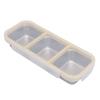 Snack Container   Proof Stainless Steel 3 Compartments Easy Cleaning Metal Snack Container