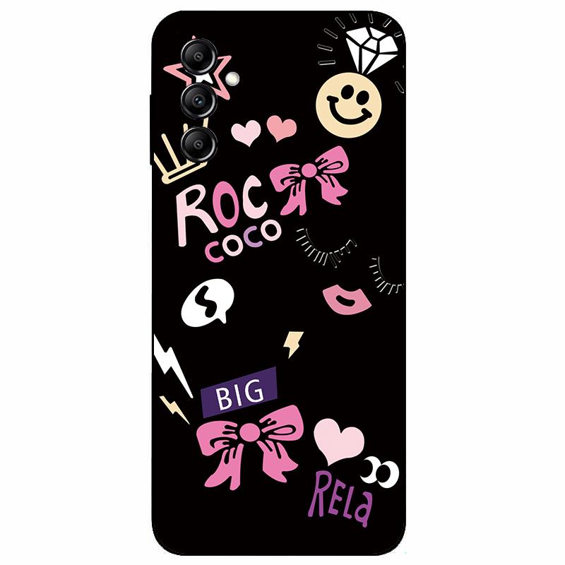 For Samsung A14 4G A 14 M14 5G Case Painted TPU Soft Silicone Black Funda for Samsung Galaxy A14 A145F Bumper GalaxyA14 M 14 Bag