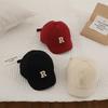Summer Baby Baseball Cap Letter Embroidery Toddler Peaked Hat Korean Solid Color Short-brim Kids Boy Girl Sun Hats