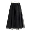 CLANE 15109-6012 23AW BLACK VOLUME LONG PANIER SKIRT Tulle Long Skirt Skirt 2 blackUsed