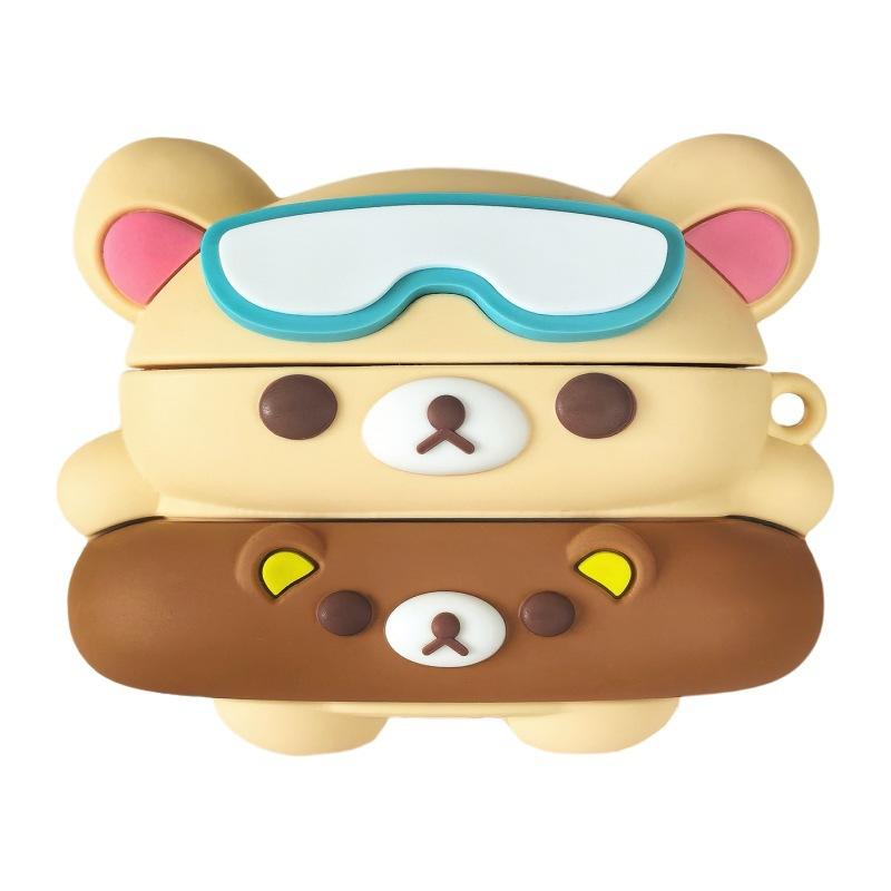 Cute swimming ring easy bear AirPods pro1 apple bluetooth headset case 1st generation cartoon protective case for women