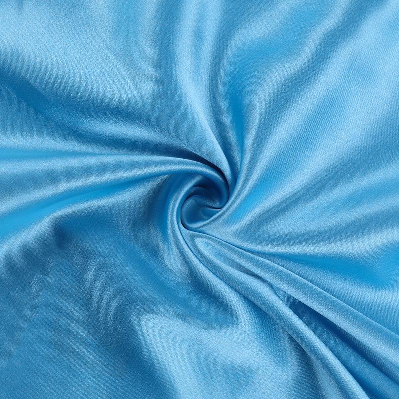 Frühlings Damenkleid Modestil Sexy Slim-fit Satin Plissiertes Rückenfreies Kleid