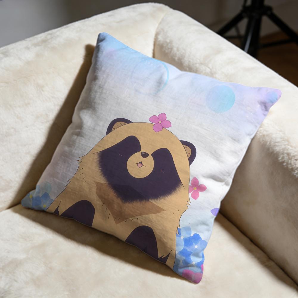 Fashion Wwith You and the Raing Cushion Cover Soft Decorative Pillow Case Suitable for Bedroom Sofa Car Travel Use