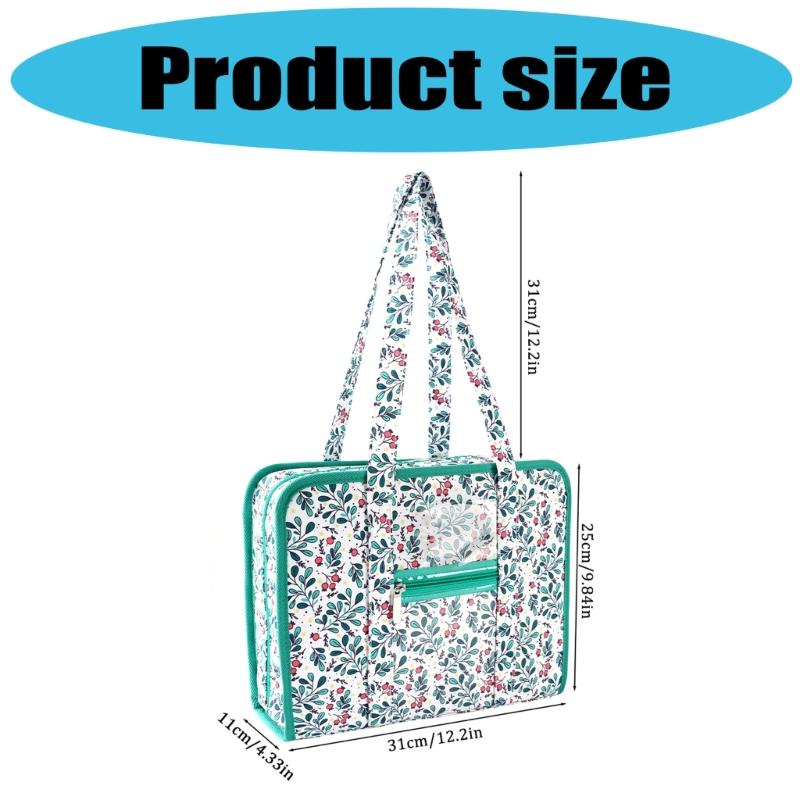 Waterproof Embroidery Thread Storage Bag with Multiple Compartment Designs for Sewing Supplies