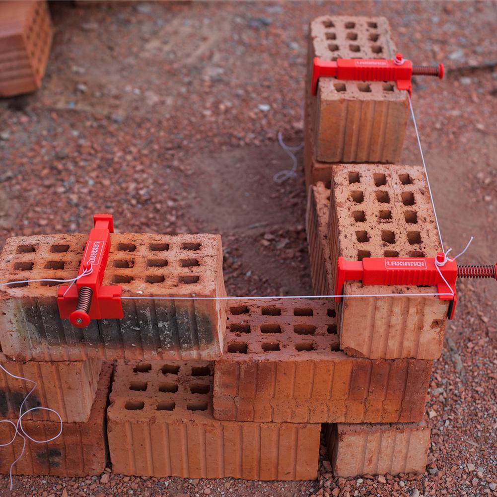2pcs Bricklaying Wire Drawer Plastic Stainless Steel Engineering Bricklaying Fixer Building Brickwork Accessories
