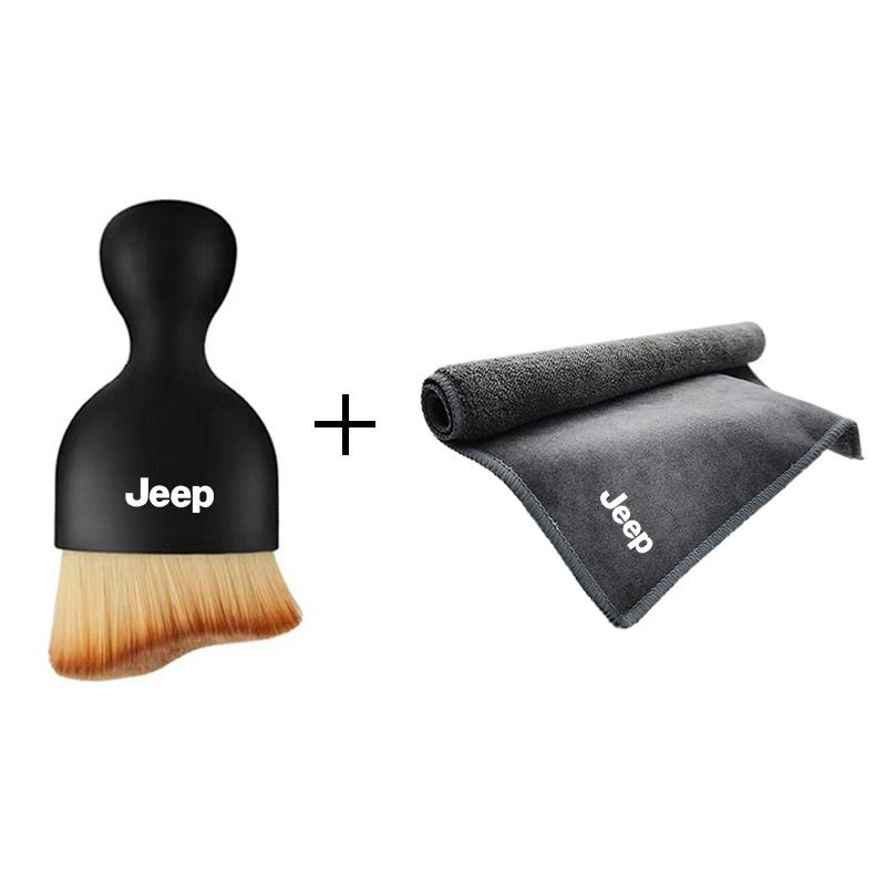 For Jeep Renegade Car Interior Cleaning Soft Brush Tool Dust Remover Suede Fleece Microfiber Wash Towel Car Cleaning Rag Cloth AMN1