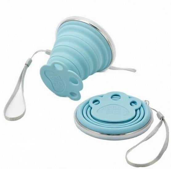 Portable Foldable Silicone Camping Cup - Telescopic Travel Mouthwash Cup, Food Grade