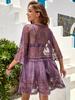 Stylish V-Neck Lace Embroidered Bikini Cover-up with Sun Protection