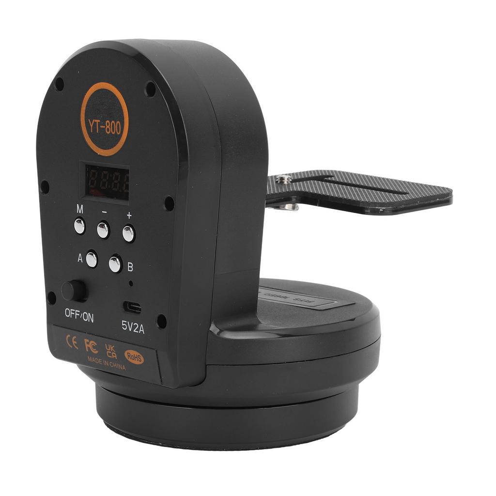 YT800 Rotation Panorama Schwenk-Neige-Kopf 5W 2,4 GHz Fernbedienung 360 Grad Drehung 1 4 Zoll Schraubloch Fotografie