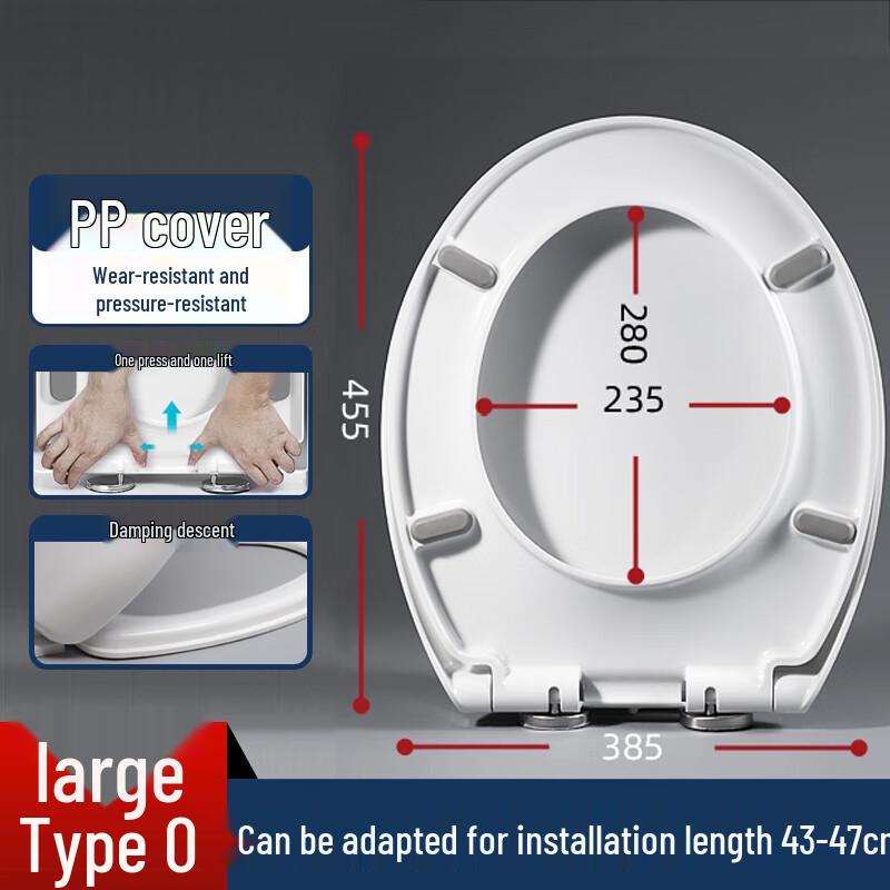 Homeglen Universal Soft-Close Toilet Seat