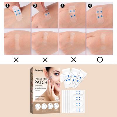 Yousheng 120Pcs Invisible Face Lift Tape Thin Breathable Waterproof Stretchable Face Shaper Double Chin Neck Sagging Skin Tightening Slimming Lifting