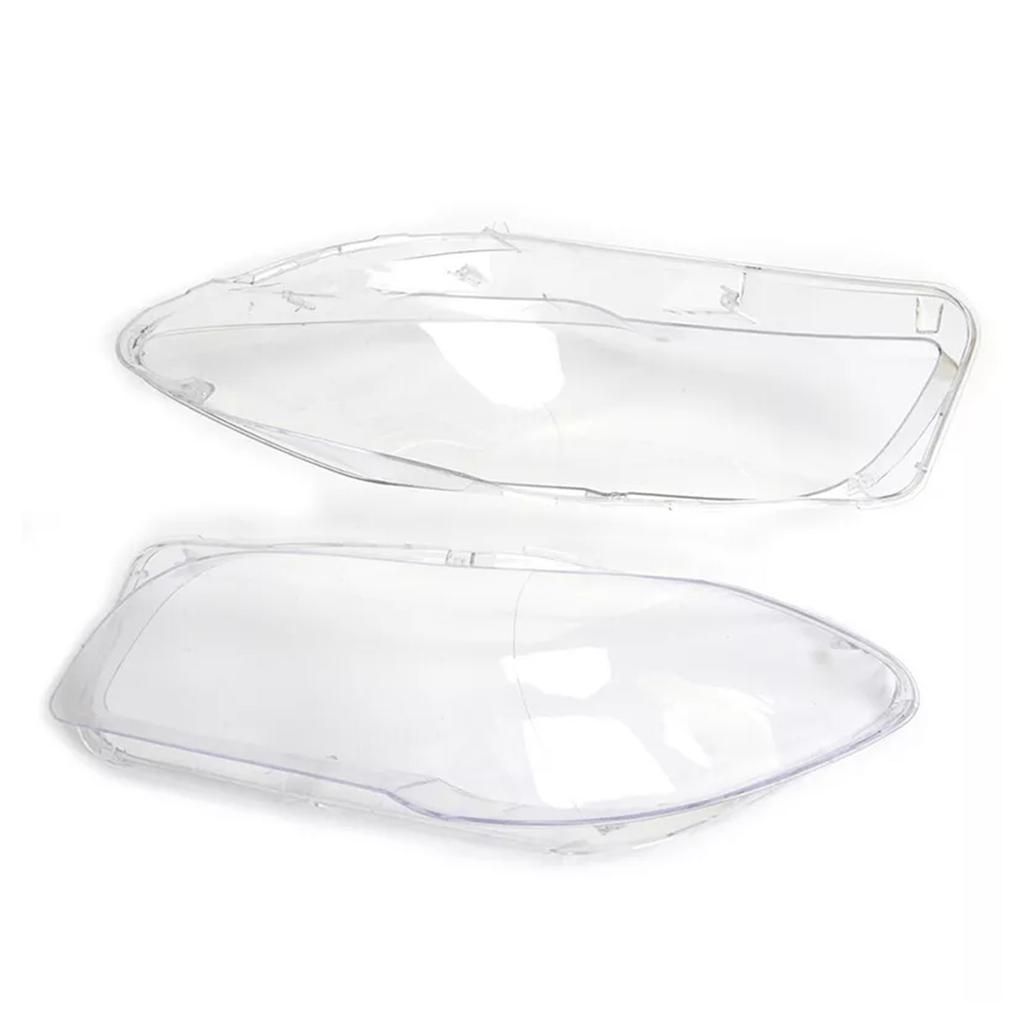 2PCS Front Headlight Lens Cover LampShade L&R For BMW 5 F10 F11 F18 10-13