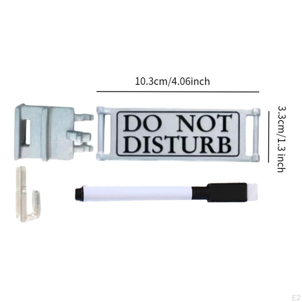 Do Not Disturb Sign Privacy Door Installation with Erasable Pen Double Sided Hanger Plaque