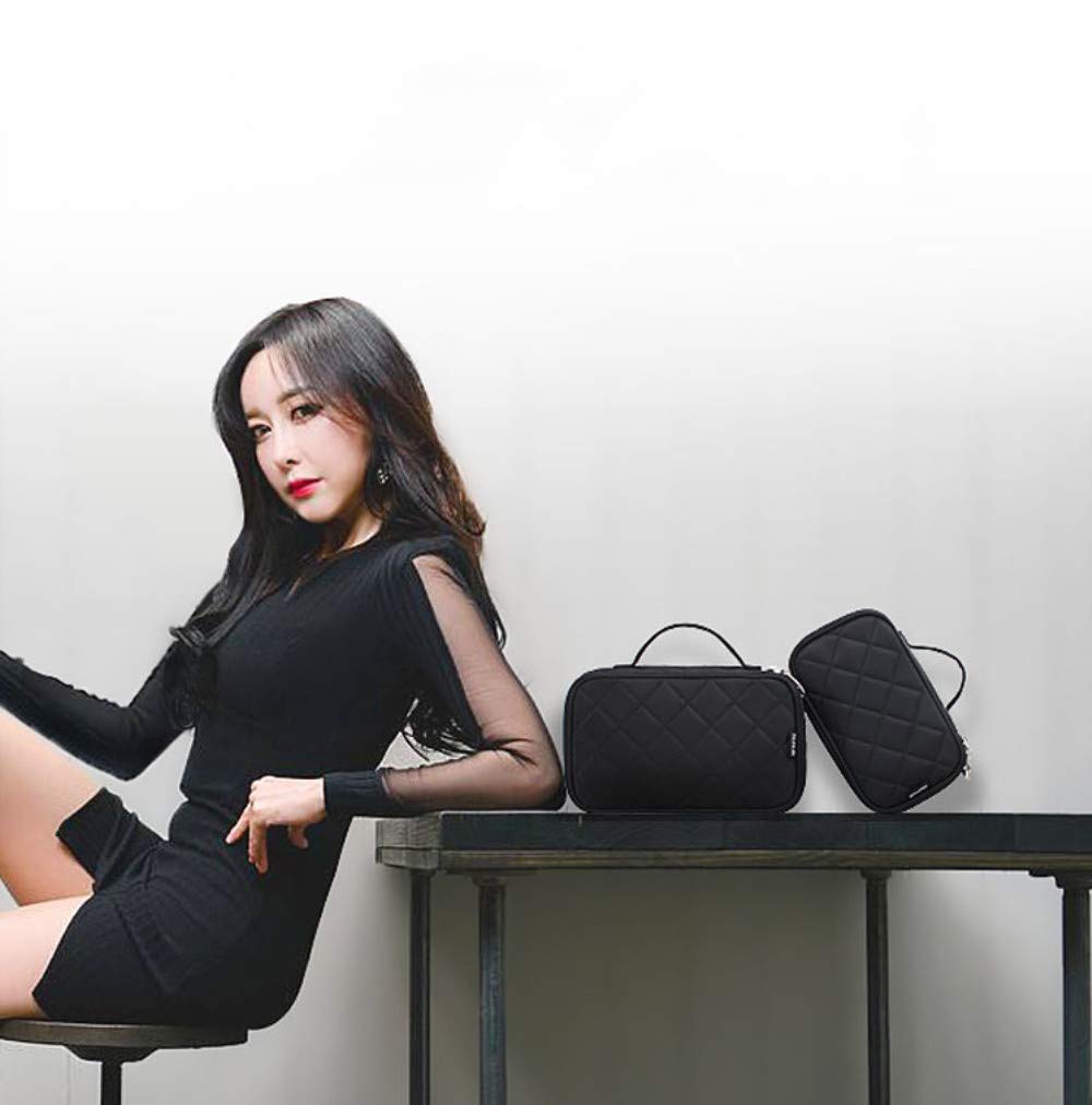 SURCHAR Machiaj Machiaj Cosmetic Călătorie Machiaj Profesional Kit de Călătorie Laptop Plic pentru Depozitare Obiecte Mici cu Dressing Cutie de Mare Capacitate, Plic, Geantă,