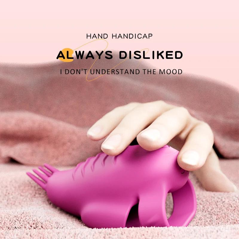 Finger Vibrator Clit Stimulator G-spot Vibrator Nipple Clitoral Stimulation Massager Female Masturbation Sex Toys For Women