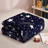 Mysterious Starry Sky Galaxy Star Throw Blanket Ultra Soft Lightweight Plush Flannel Nap Blanket for Couch Bed Sofa Chair Office