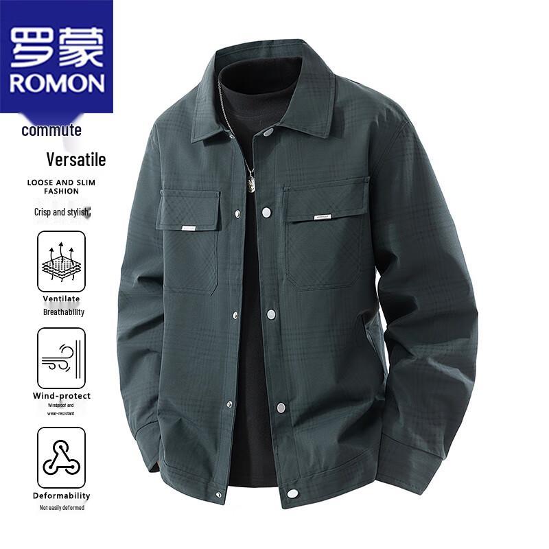 ROMON Men's Business Casual Workwear Jacket