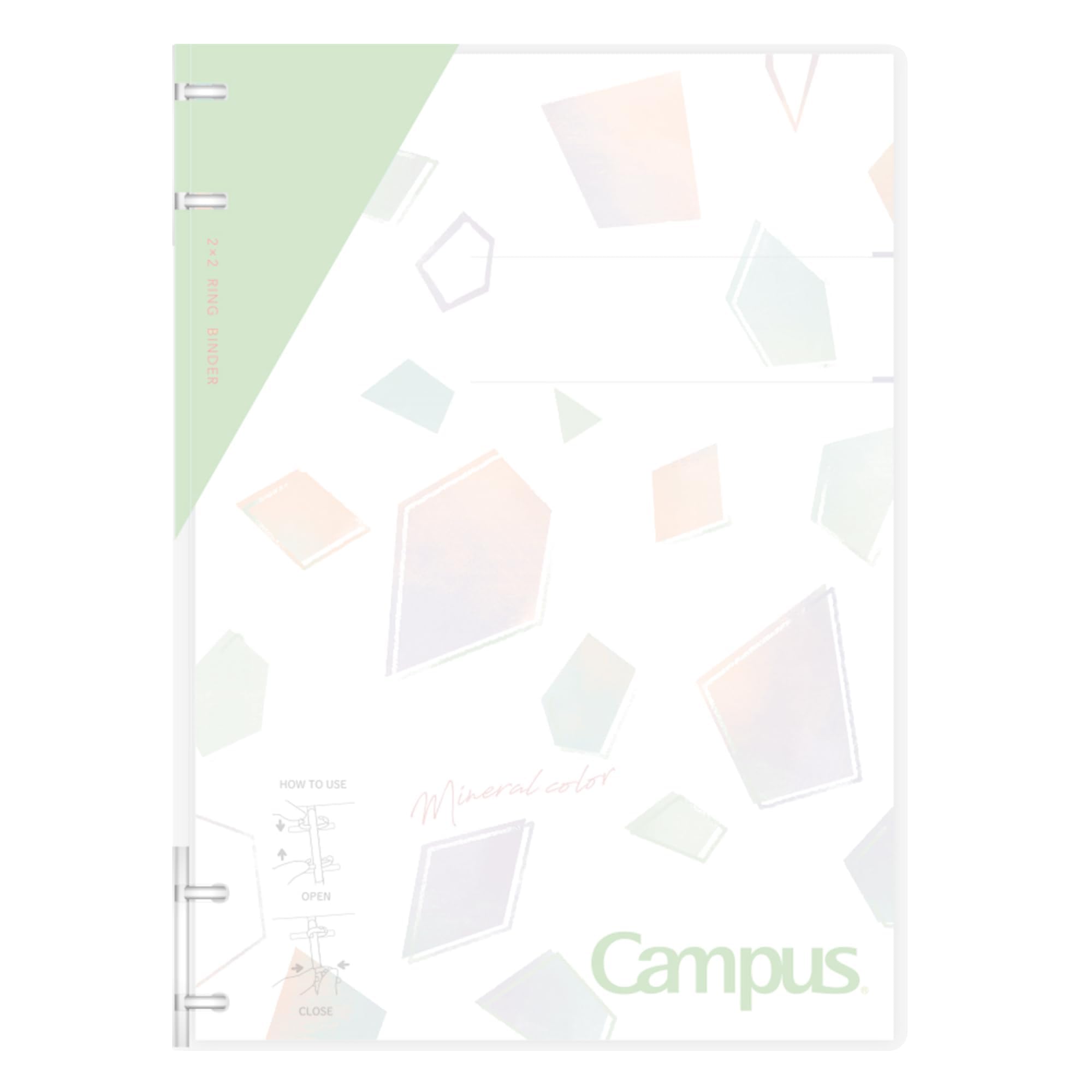 

Kokuyo Campus 2x2 Limited Mineral Pistachio Notebook-like Binder, B5, Rings, Edition, Color, Green, Lu-NP704-L1LG